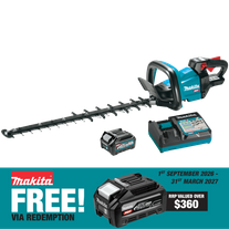 Makita XGT Hedge Trimmer Rough Cut 600mm 40V 2.5Ah
