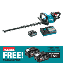 Makita XGT Hedge Trimmer Rough Cut 600mm 40V 2.5Ah