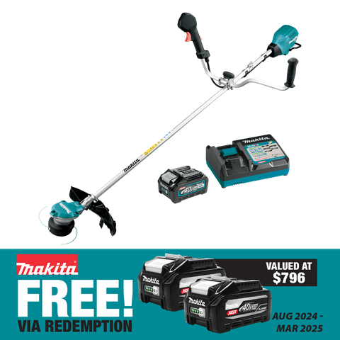 Makita XGT Cordless Brushcutter Brushless Bike Handle 40V 4Ah