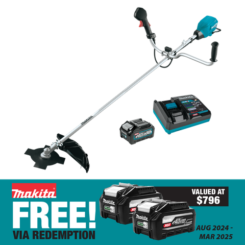 Makita XGT Cordless Brushless Brushcutter Bike Handle 40V 4Ah