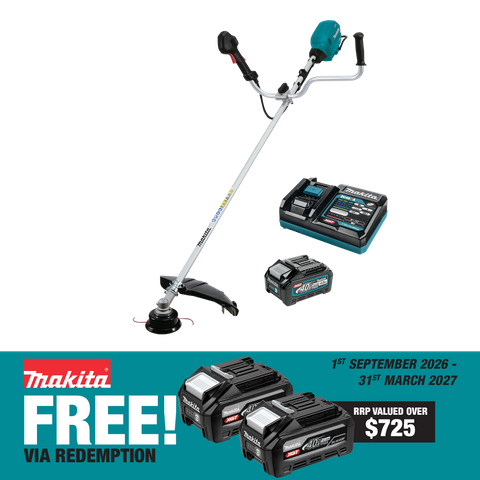 Makita XGT Cordless Brushless Brushcutter-Bike Handle 40V 4Ah