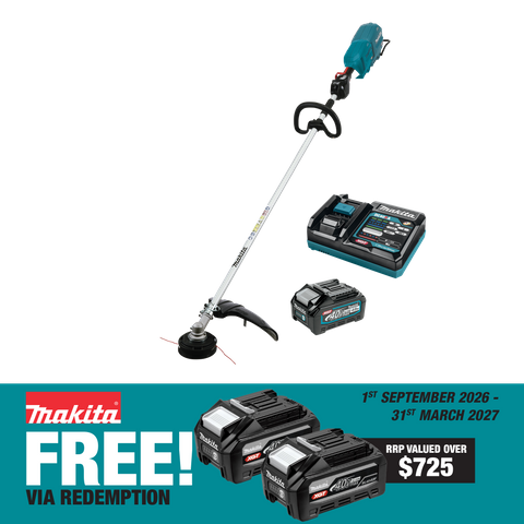 Makita XGT Cordless Brushless Brushcutter-Loop Handle 40V 4Ah