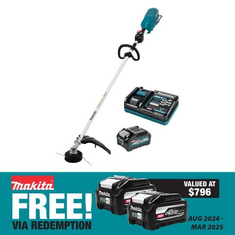 Makita XGT Cordless Brushless Brushcutter-Loop Handle 40V 4Ah