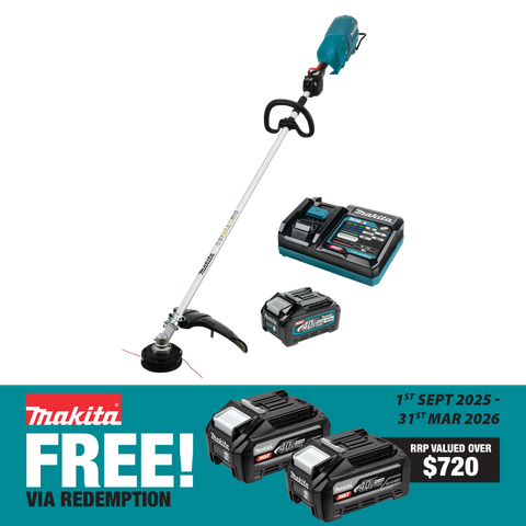 Makita XGT Cordless Brushless Brushcutter-Loop Handle 40V 4Ah