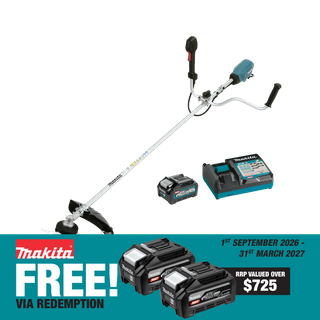 Makita XGT Cordless Line Trimmer Brushless Bike Handle 40V 4Ah