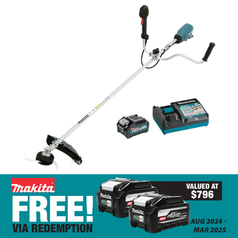 Makita XGT Cordless Line Trimmer Brushless Bike Handle 40V 4Ah