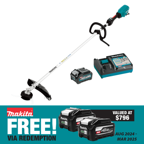 Makita XGT Cordless Line Trimmer Brushless Loop Handle 40V 4Ah