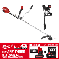 Milwaukee M18 FUEL Brushcutter/Line Trimmer with Harness 18V - Bare Tool