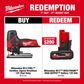 Milwaukee M12 FUEL Cordless Jigsaw Brushless 12V - Bare Tool