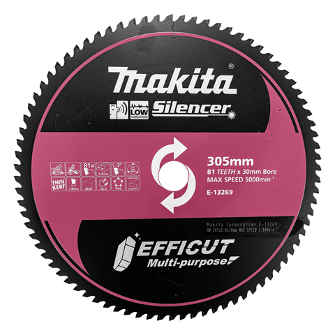 Makita Efficut Multi-Purpose Mitre/Table Saw Blade 305mm x 81T