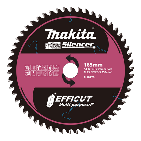 Makita Efficut Multi-Purpose Circular Saw Blade 165mm x 54T