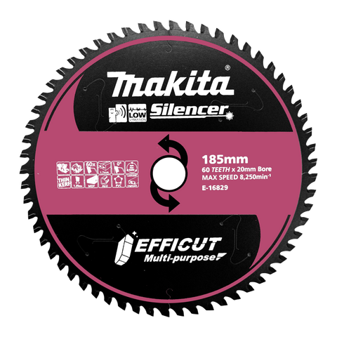 Makita Efficut Multi-Purpose Circular Saw Blade 185mm x 60T