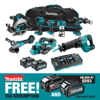 Makita XGT Cordless Combo Kit 8pc 40v 4Ah