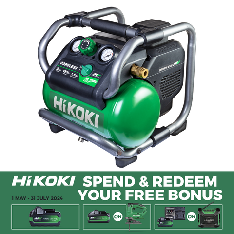 HiKOKI Cordless Compressor Brushless 135PSI 7L 36v - Bare Tool