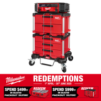 Milwaukee PACKOUT Rolling Drawer Tool Box Set 3pc with Packout Radio
