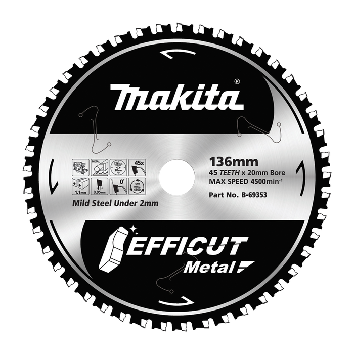 Makita circular saw metal cutting online blade