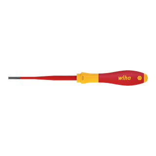 Wiha Slimfix Screwdriver Electrical 1000V VDE Slotted 3.5x100mm