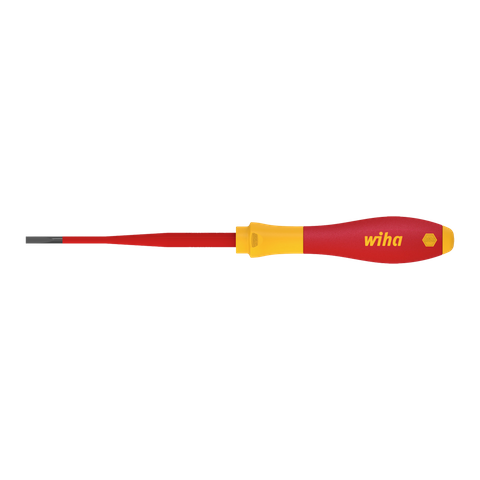 Wiha Slimfix Screwdriver Electrical 1000V VDE Slotted 3.5x100mm