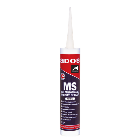 ADOS MS High Performance Adhesive Sealant White 400g