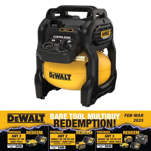 DeWalt Cordless Compressor Brushless 18V - Bare Tool