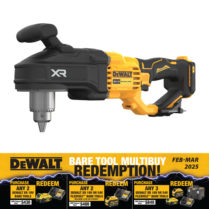 Buy DeWalt Cordless Right Angle Drill Brushless 18V Bare Tool online in New Zealand The ToolShed