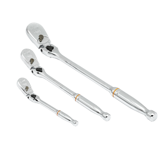 GEARWRENCH Teardrop Flex Head Ratchet 1/4in, 3/8in & 1/2in 3pc Set