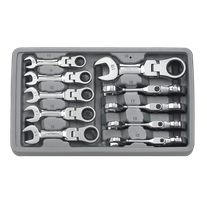 GEARWRENCH Stubby Flex Head Ratcheting Spanner Metric  10pc