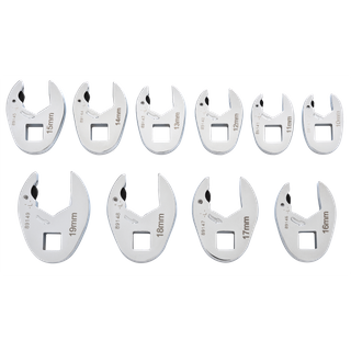 GEARWRENCH Ratcheting Crowsfoot Metric Wrench Set 3/8in Dr 10pc