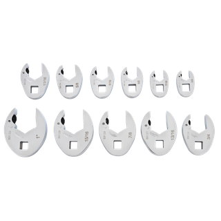 GEARWRENCH Ratcheting Crawfoot SAE Wrench Set 3/8in Dr 11pc