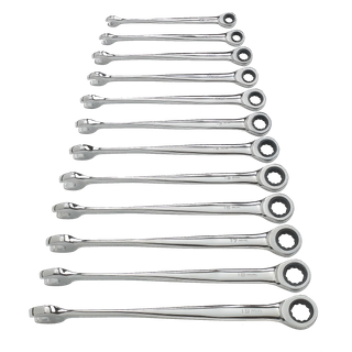 GEARWRENCH Double Sided Standard & Ratechting Wrench SAE 17pc Set
