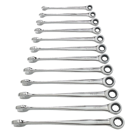 GEARWRENCH Double Sided Standard & Ratechting Wrench SAE 17pc Set