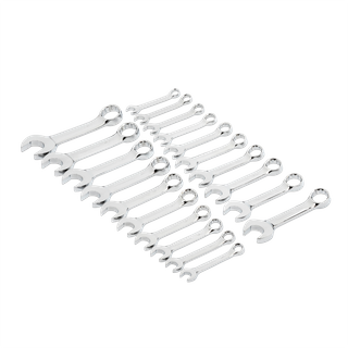 GEARWRENCH Stubby R&O Combination SAE & Metric Spanner 20pc Set