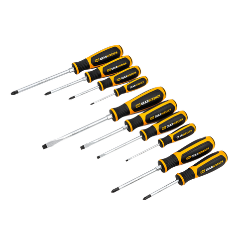GEARWRENCH Dual Material Slotted & Phillips Screwdriver 10pc Set