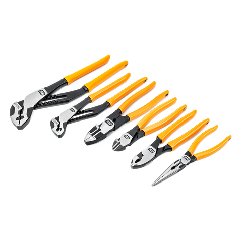 GEARWRENCH PITBULL Dipped Handle Mixed Plier 6pc Set