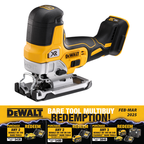 DeWalt Cordless Jigsaw Barrel Grip 18v - Bare Tool