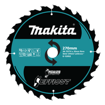 Makita Efficut Wood Cutting Circular Saw Blade 270mm x 24T