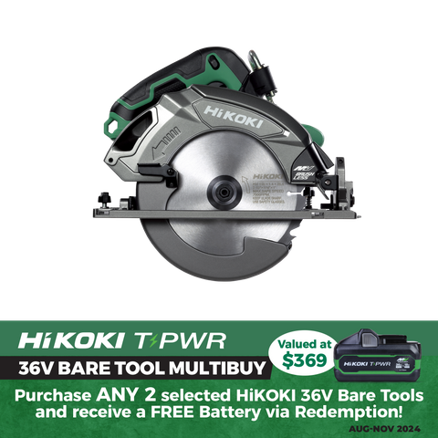 HiKOKI Cordless Circular Saw High Torque Brushless 185mm 36V - Bare Tool