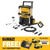 DEWALT Cordless Pressure Washer Brushless 1600PSI 36v (2x18V) - Bare Tool
