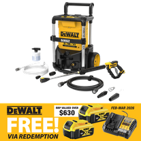 DEWALT Cordless Pressure Washer Brushless 1600PSI 36v (2x18V) - Bare Tool