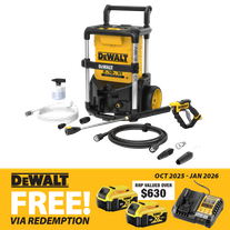 DeWalt Cordless Pressure Washer Brushless 1600PSI 36v (2x18V) - Bare Tool