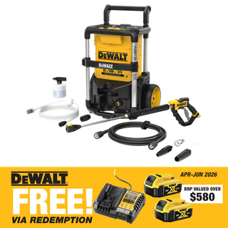 DEWALT Cordless Pressure Washer Brushless 1600PSI 36v (2x18V) - Bare Tool