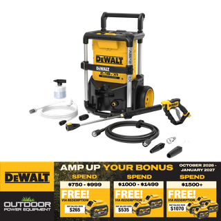 DEWALT Cordless Pressure Washer Brushless 1600PSI 36v (2x18V) - Bare Tool