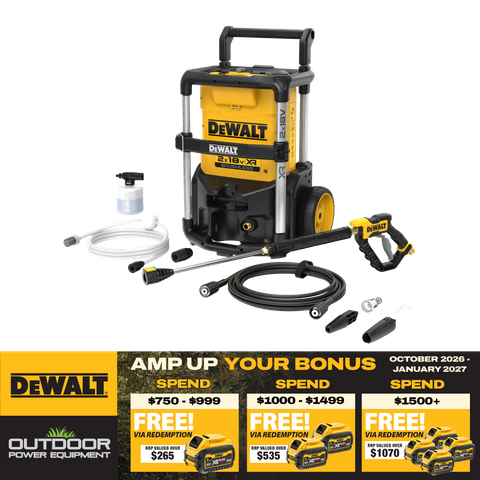 DEWALT Cordless Pressure Washer Brushless 1600PSI 36v (2x18V) - Bare Tool