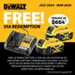 DeWalt Cordless Pressure Washer Brushless 1600PSI 36v (2x18V) - Bare Tool