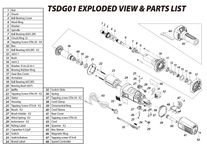 Parts for TSDG01 Die Grinder