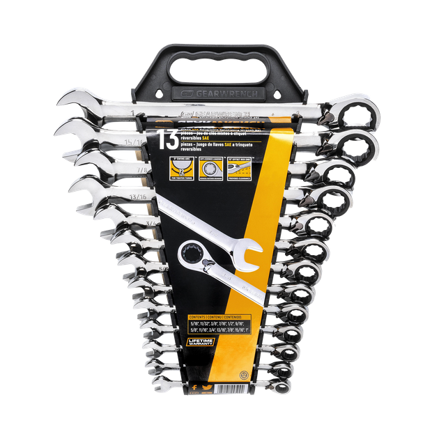 Buy GEARWRENCH Reversible Ratcheting Combination Spanner Set SAE 13pc