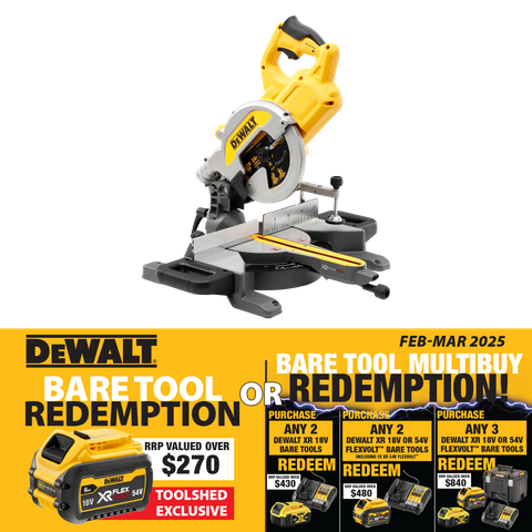 DeWalt Flexvolt Cordless Mitre Saw 216mm 54v - Bare Tool