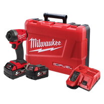 Milwaukee M18 FUEL Cordless Impact Driver 1/4in Hex 18v 5Ah