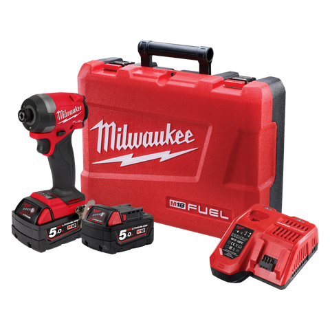 Milwaukee M18 FUEL Cordless Impact Driver 1/4in Hex 18v 5Ah