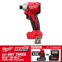 Milwaukee M18 Brushless Impact Driver Compact 18v - Bare Tool
